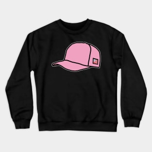 Trucker Hats Pink Graphic Crewneck Sweatshirt